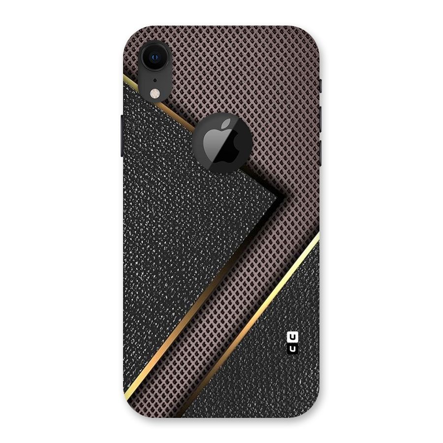 Rugged Polka Design Back Case for iPhone XR Logo Cut