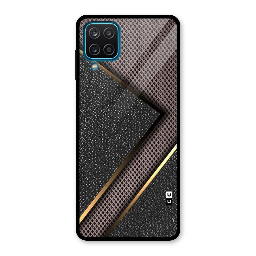 Rugged Polka Design Glass Back Case for Galaxy A12