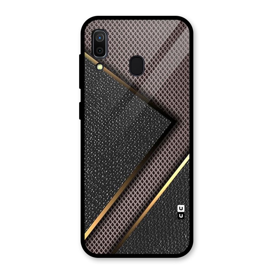 Rugged Polka Design Glass Back Case for Galaxy A30