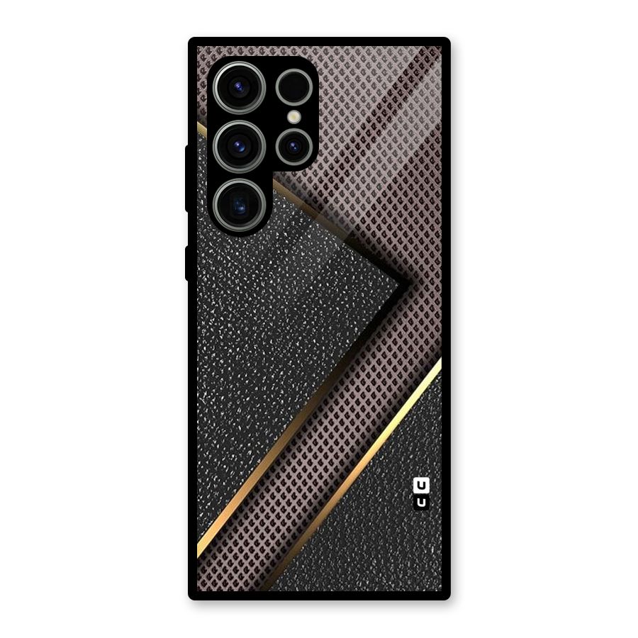 Rugged Polka Design Glass Back Case for Galaxy S23 Ultra