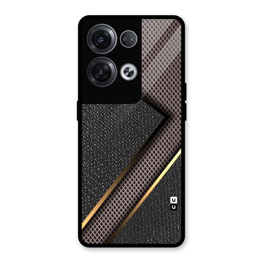 Rugged Polka Design Glass Back Case for Oppo Reno8 Pro 5G