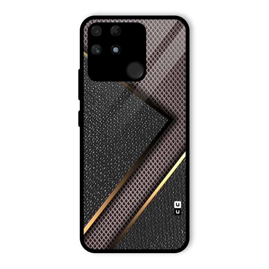 Rugged Polka Design Glass Back Case for Realme Narzo 50A