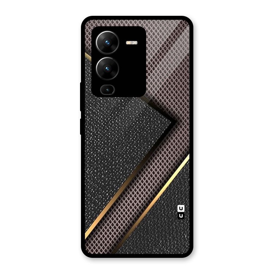 Rugged Polka Design Glass Back Case for Vivo V25 Pro
