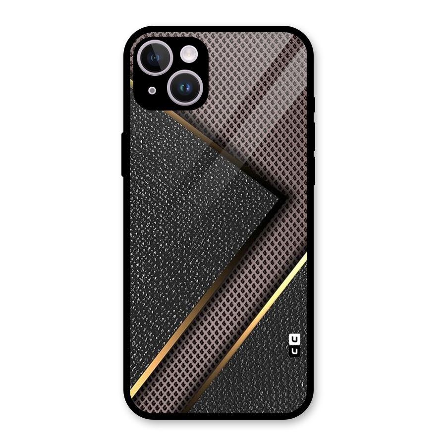 Rugged Polka Design Glass Back Case for iPhone 14 Plus