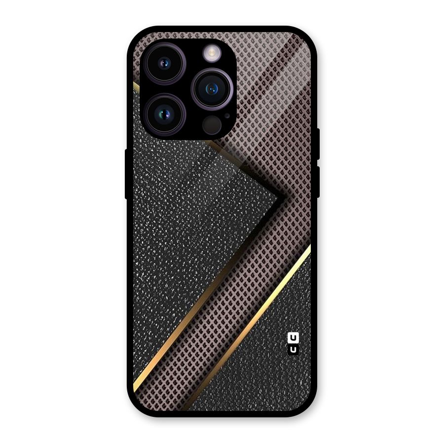 Rugged Polka Design Glass Back Case for iPhone 14 Pro