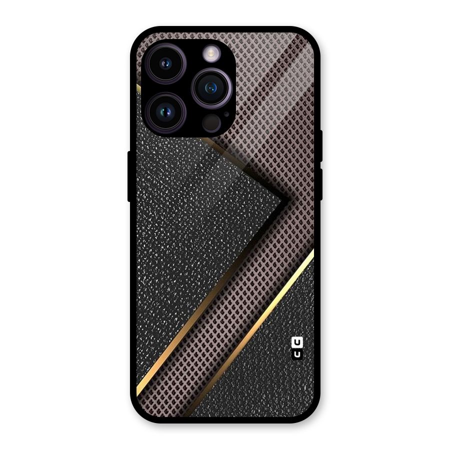 Rugged Polka Design Glass Back Case for iPhone 14 Pro Max