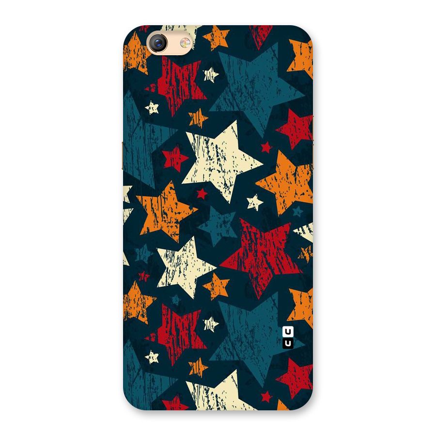 Rugged Star Design Back Case for Oppo F3 Plus