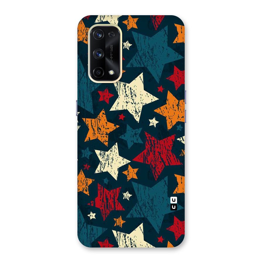 Rugged Star Design Glass Back Case for Realme X7 Pro