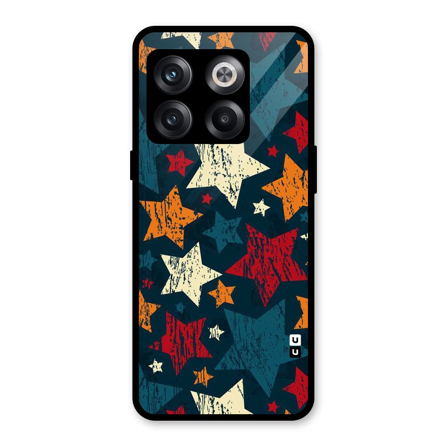 Rugged Star Design Glass Back Case for OnePlus 10T