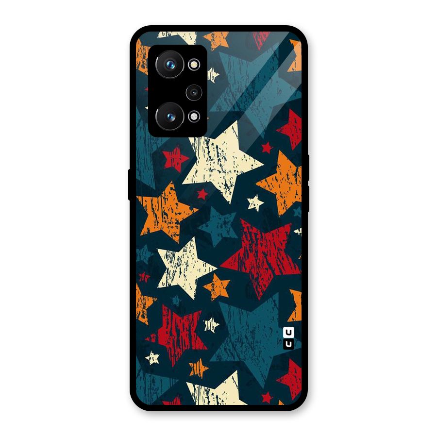 Rugged Star Design Glass Back Case for Realme GT Neo 3T