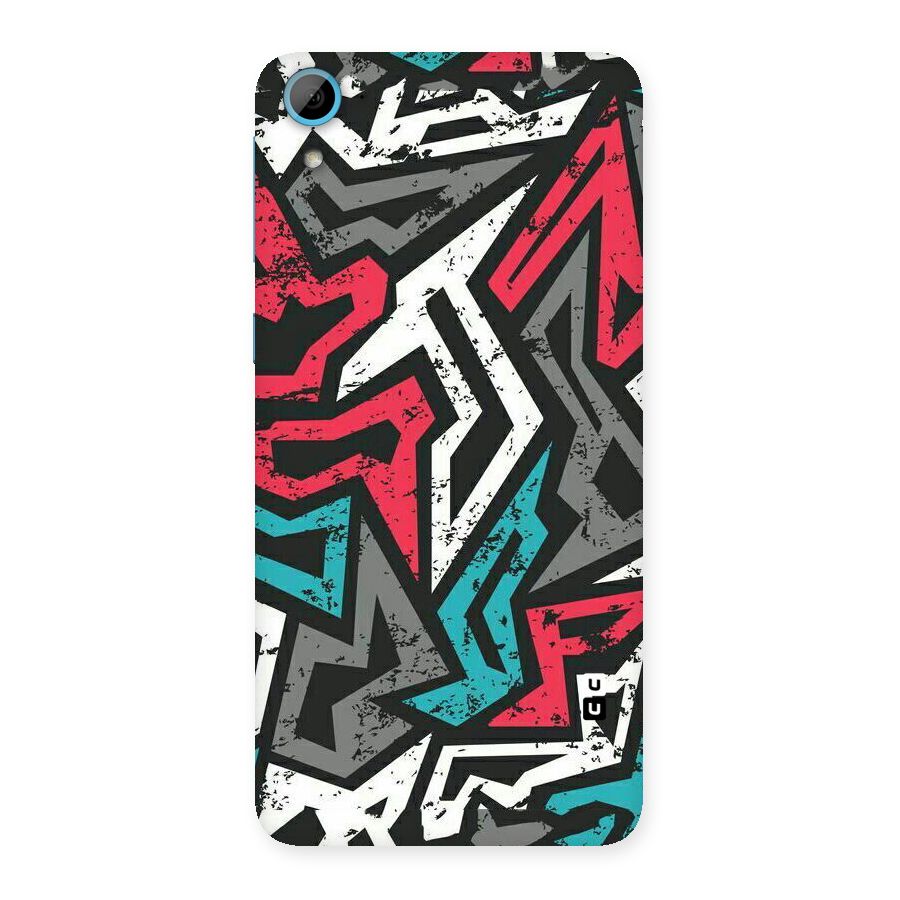 Rugged Strike Abstract Back Case for HTC Desire 826