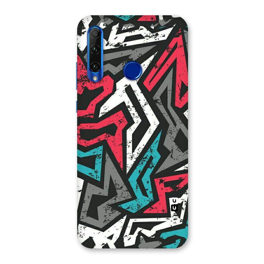 Rugged Strike Abstract Back Case for Honor 20i