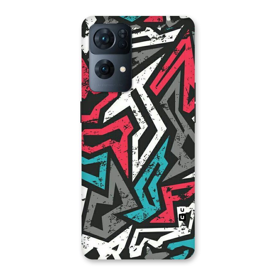 Rugged Strike Abstract Back Case for Oppo Reno7 Pro 5G