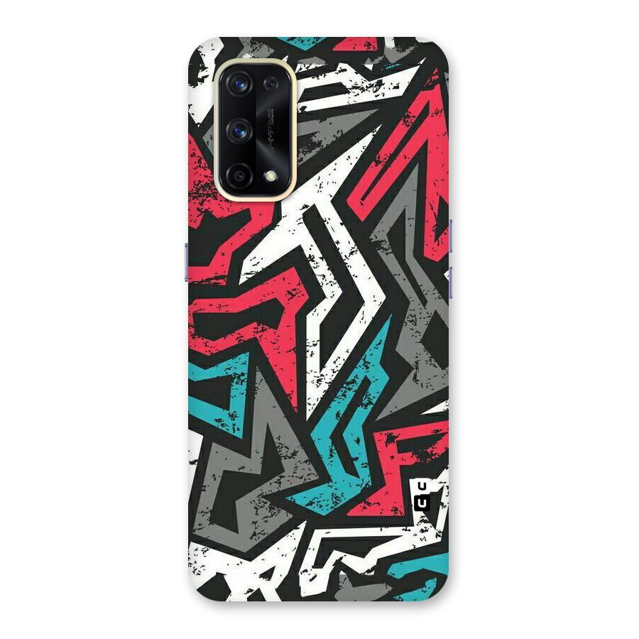 Rugged Strike Abstract Glass Back Case for Realme X7 Pro