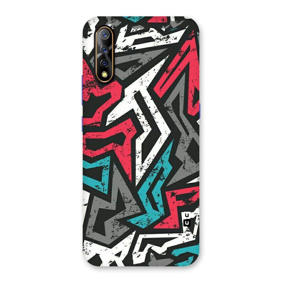 Rugged Strike Abstract Back Case for Vivo S1