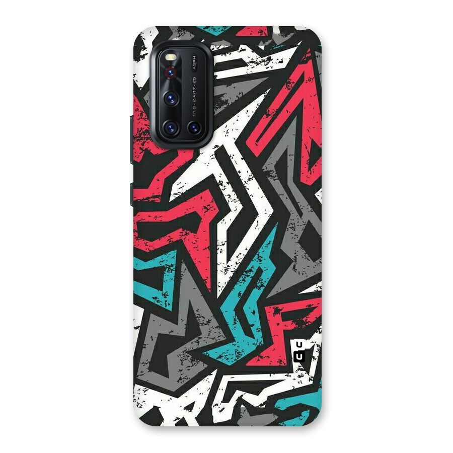 Rugged Strike Abstract Back Case for Vivo V19
