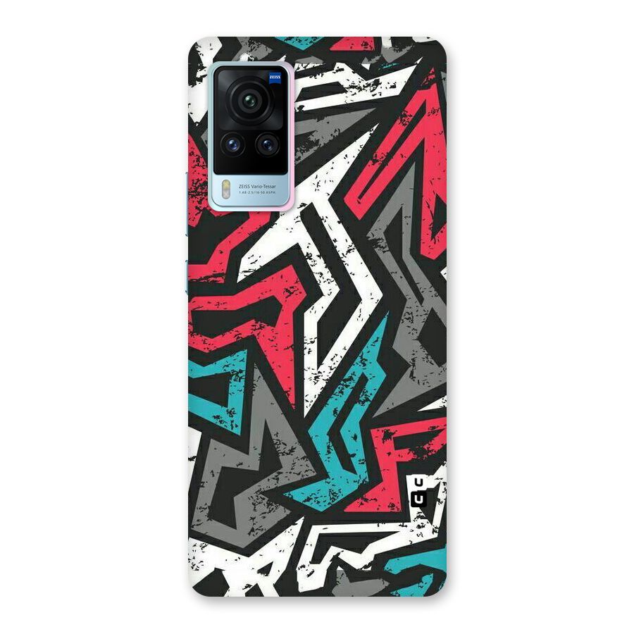 Rugged Strike Abstract Back Case for Vivo X60 Pro
