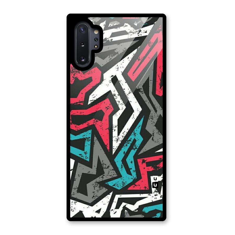 Rugged Strike Abstract Glass Back Case for Galaxy Note 10 Plus