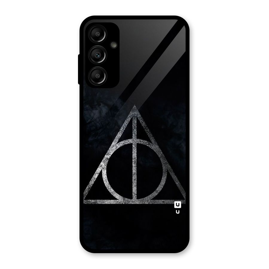 Rugged Triangle Design Glass Back Case for Galaxy A14 5G