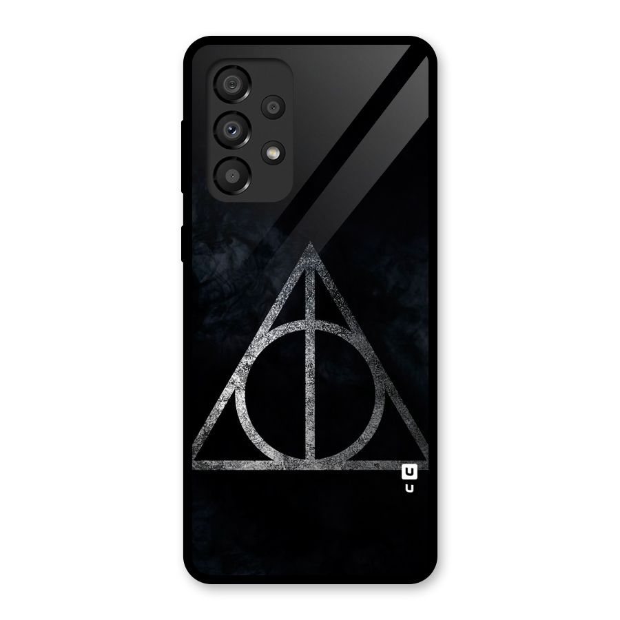 Rugged Triangle Design Glass Back Case for Galaxy A33 5G