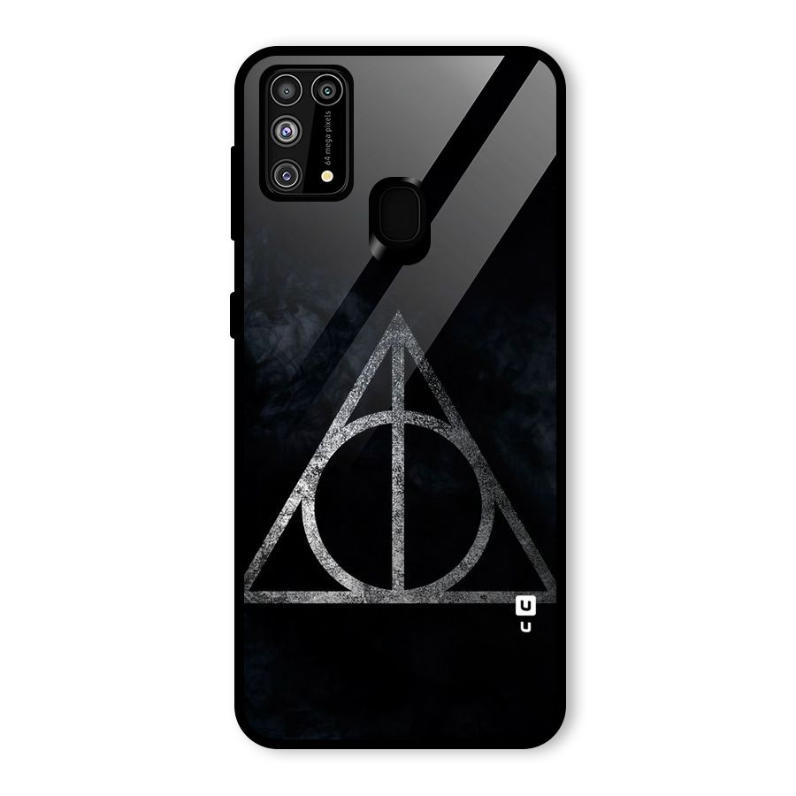 Rugged Triangle Design Glass Back Case for Galaxy F41