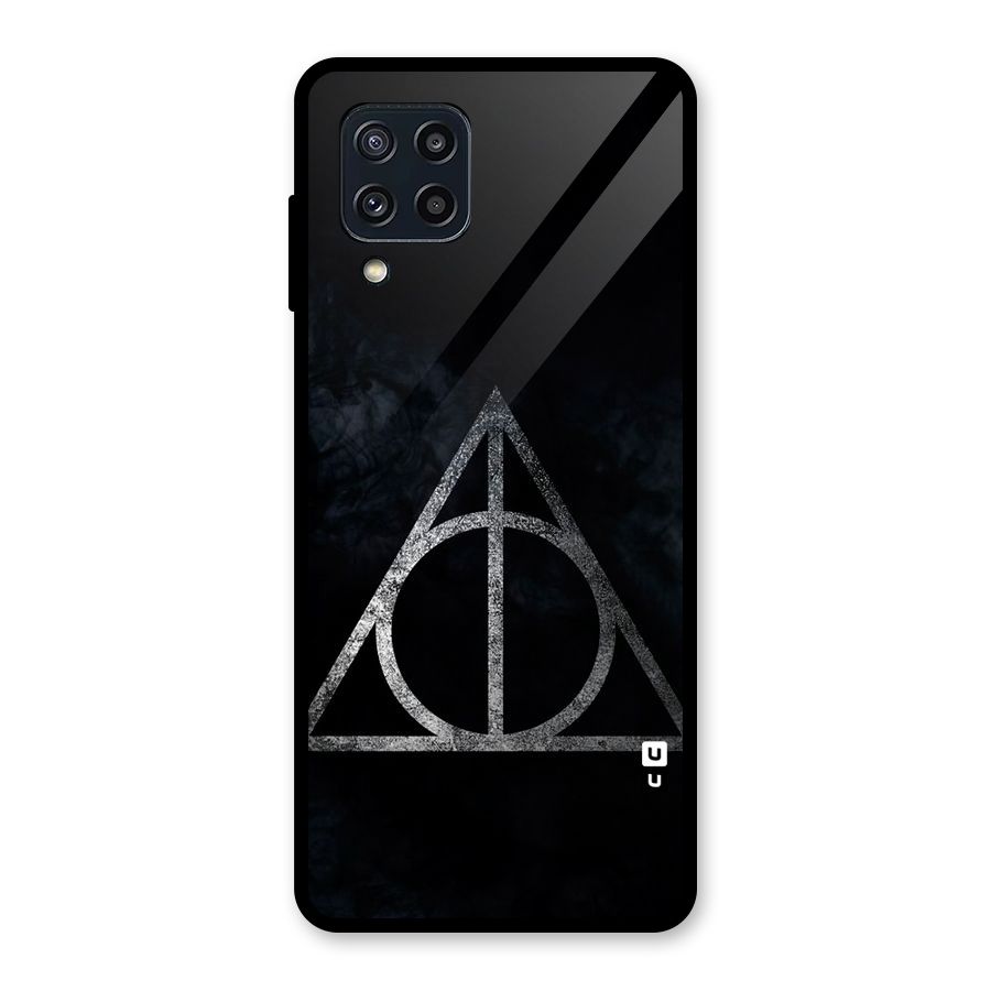 Rugged Triangle Design Glass Back Case for Galaxy M32