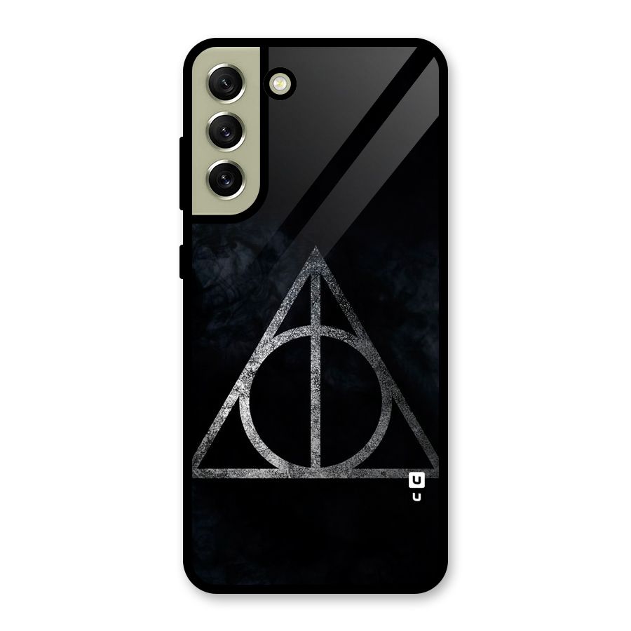 Rugged Triangle Design Glass Back Case for Galaxy S21 FE 5G