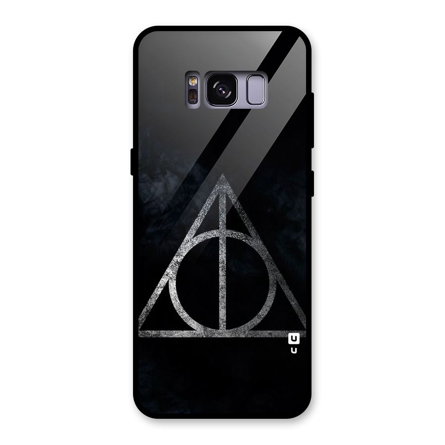 Rugged Triangle Design Glass Back Case for Galaxy S8