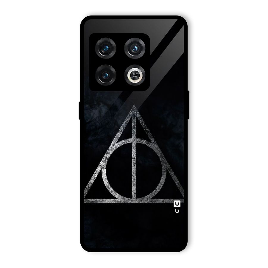 Rugged Triangle Design Glass Back Case for OnePlus 10 Pro 5G