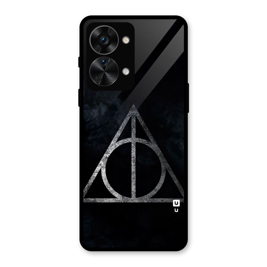 Rugged Triangle Design Glass Back Case for OnePlus Nord 2T