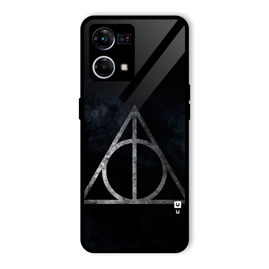 Rugged Triangle Design Glass Back Case for Oppo F21 Pro 4G