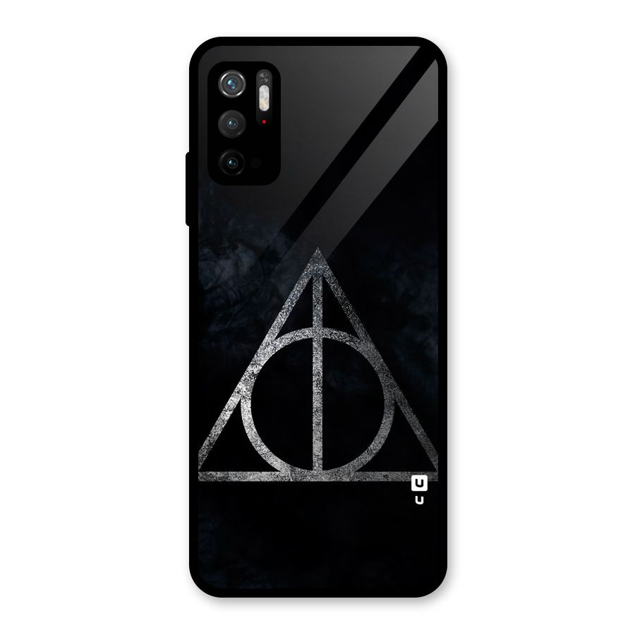 Rugged Triangle Design Glass Back Case for Poco M3 Pro 5G