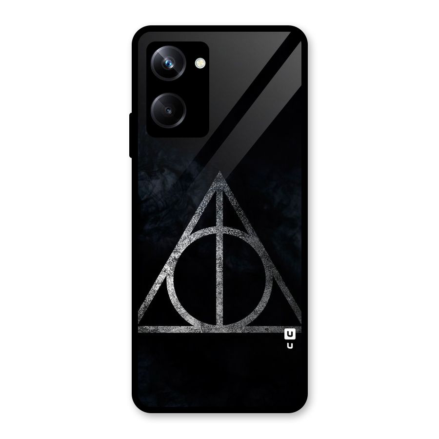 Rugged Triangle Design Glass Back Case for Realme 10 Pro