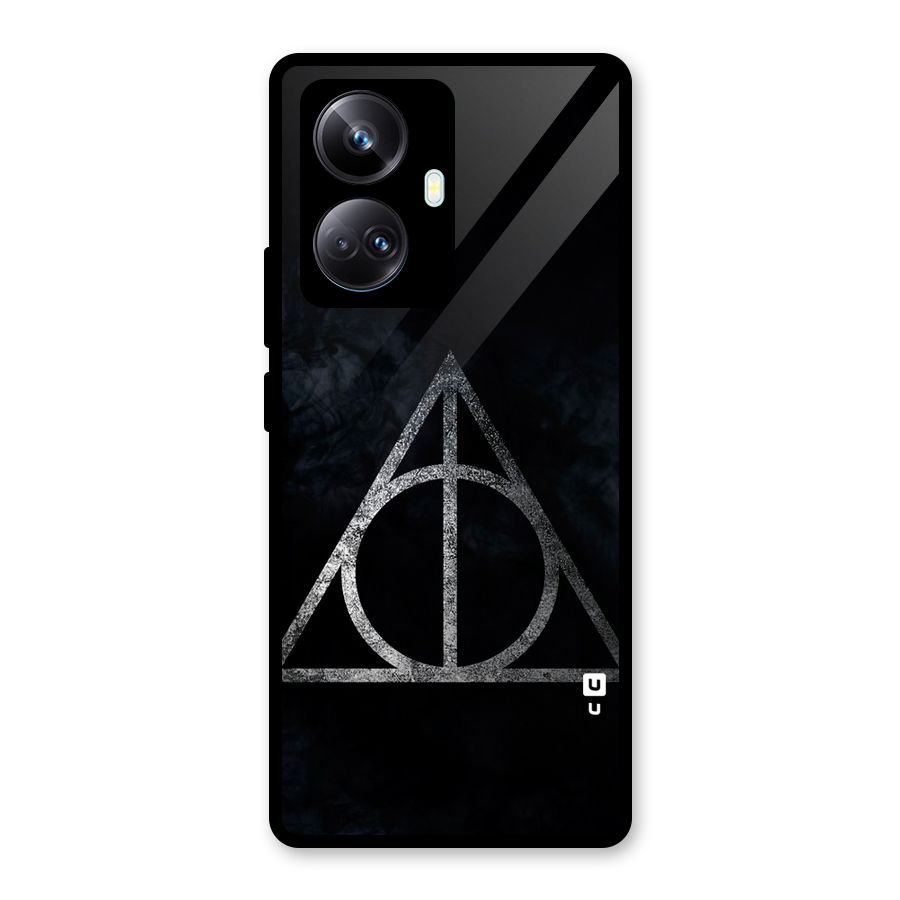 Rugged Triangle Design Glass Back Case for Realme 10 Pro Plus