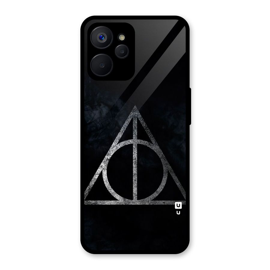 Rugged Triangle Design Glass Back Case for Realme 9i 5G