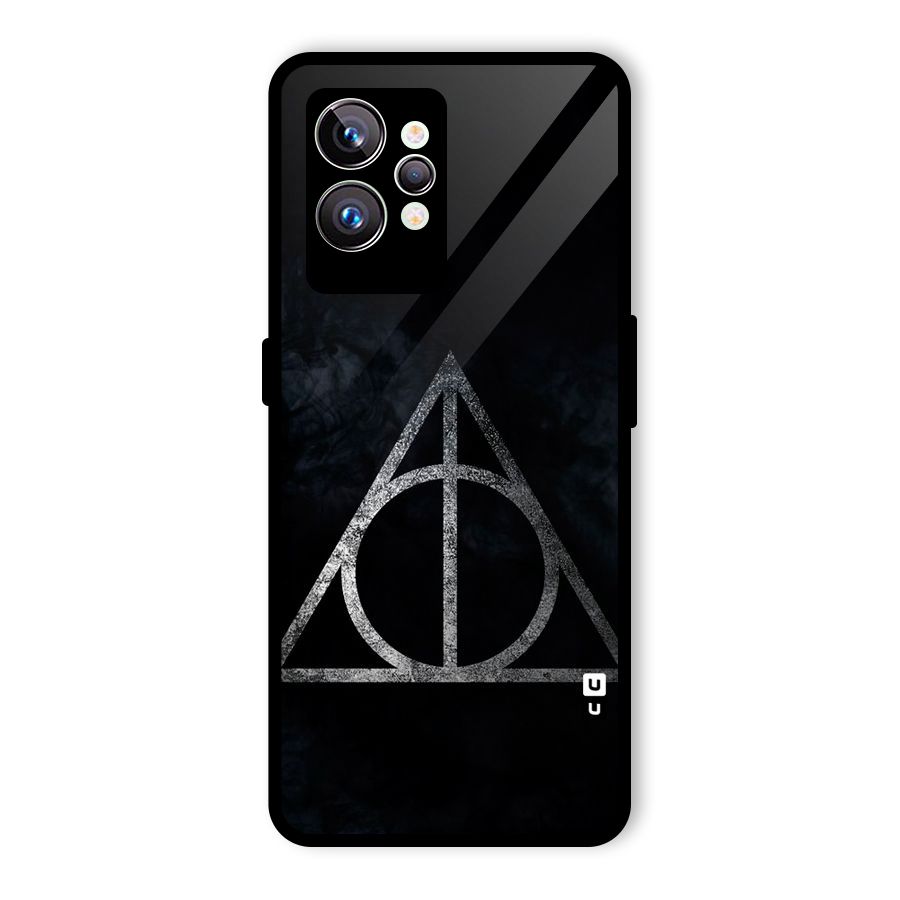 Rugged Triangle Design Glass Back Case for Realme GT2 Pro