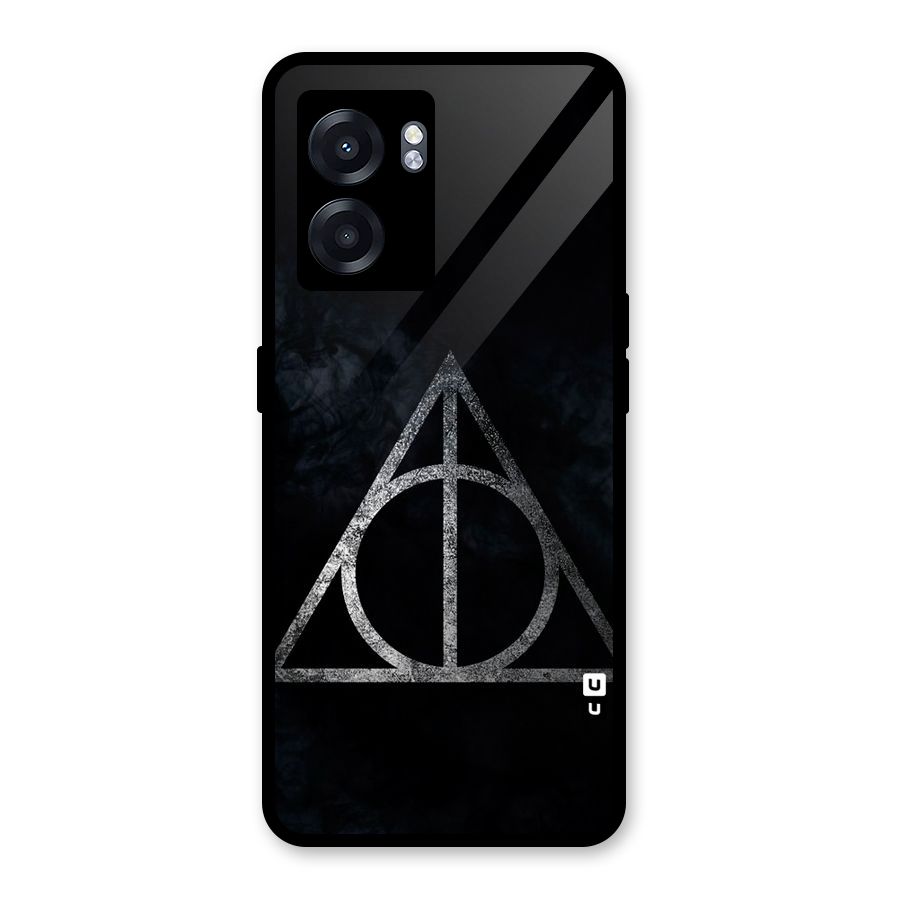 Rugged Triangle Design Glass Back Case for Realme Narzo 50 5G