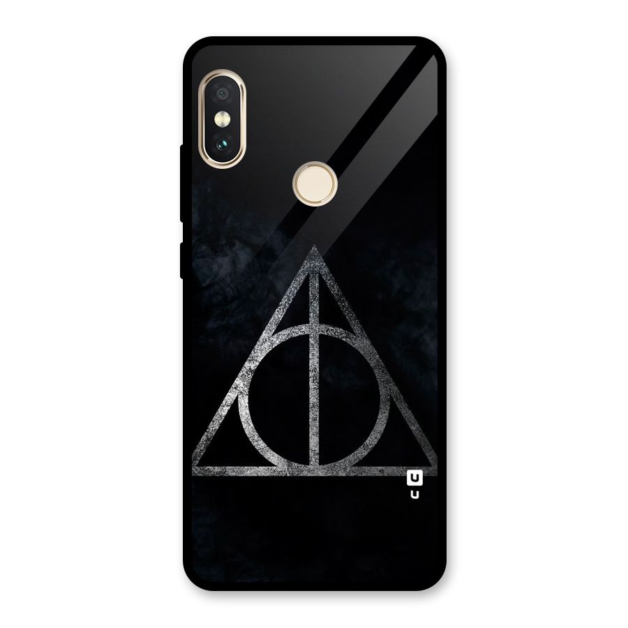 Rugged Triangle Design Glass Back Case for Redmi Note 5 Pro