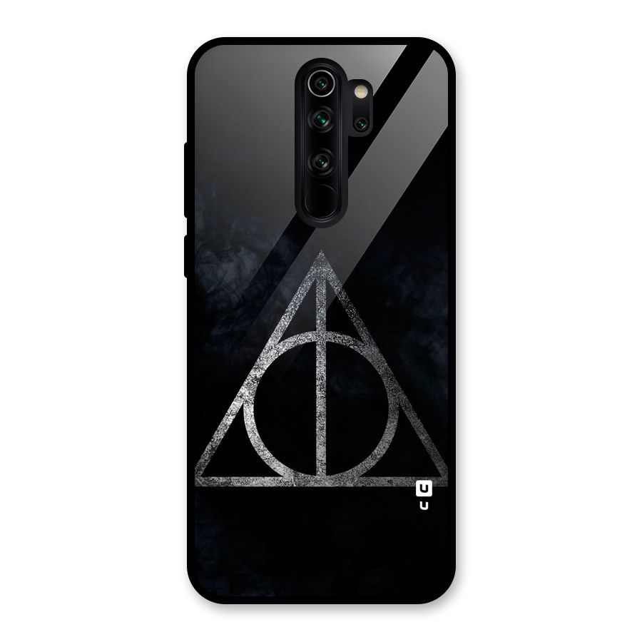 Rugged Triangle Design Glass Back Case for Redmi Note 8 Pro