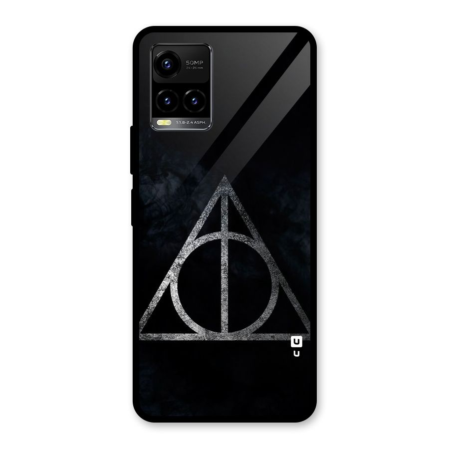 Rugged Triangle Design Glass Back Case for Vivo Y21A