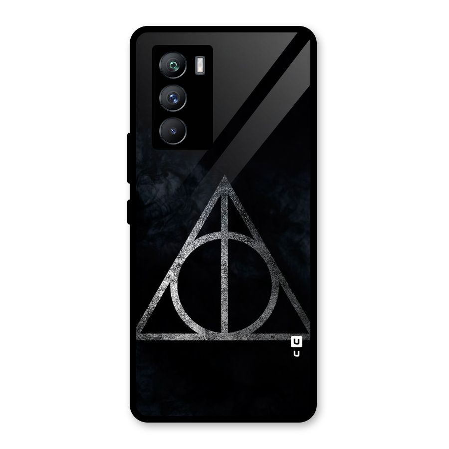 Rugged Triangle Design Glass Back Case for Vivo iQOO 9 SE
