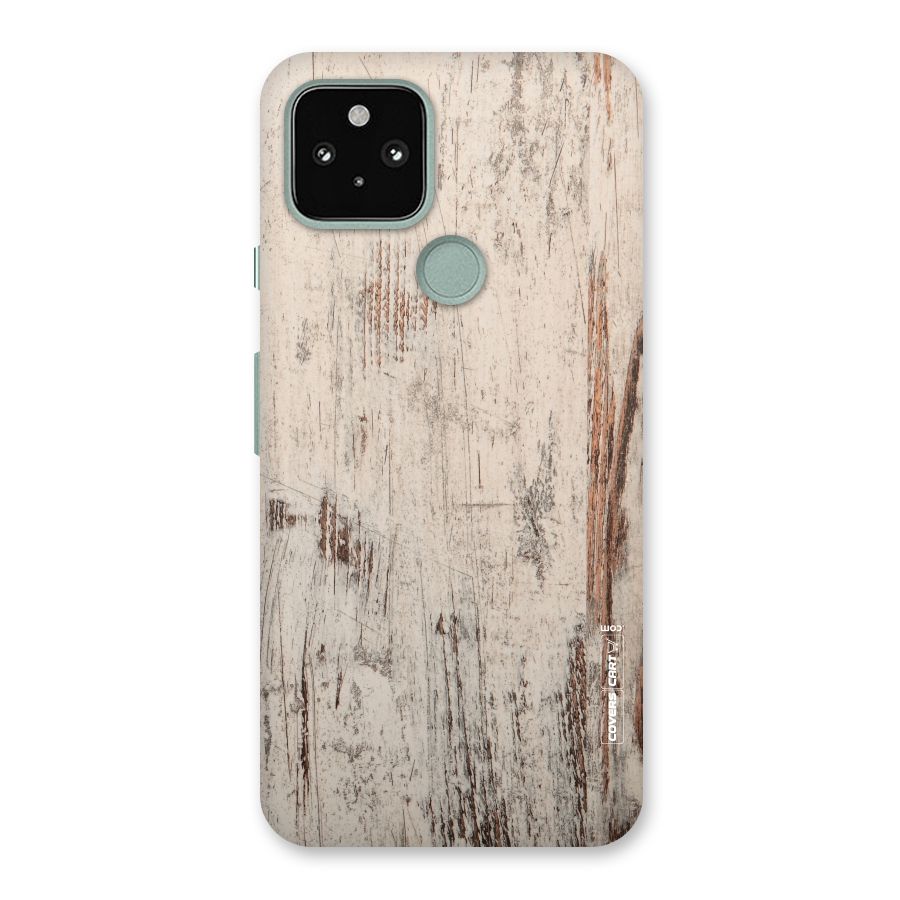 Rugged Wooden Texture Back Case for Google Pixel 5