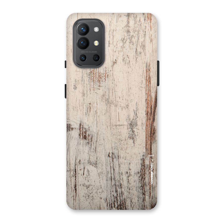 Rugged Wooden Texture Back Case for OnePlus 9R
