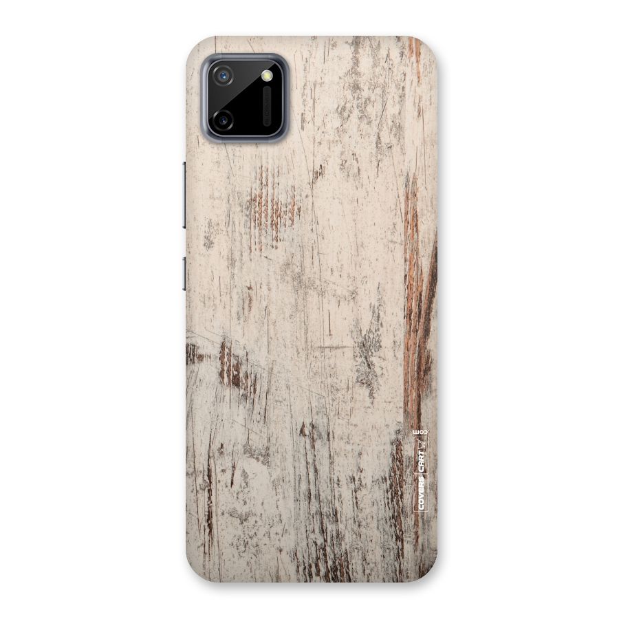 Rugged Wooden Texture Back Case for Realme C11