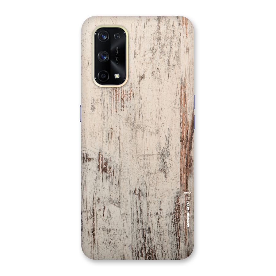 Rugged Wooden Texture Glass Back Case for Realme X7 Pro