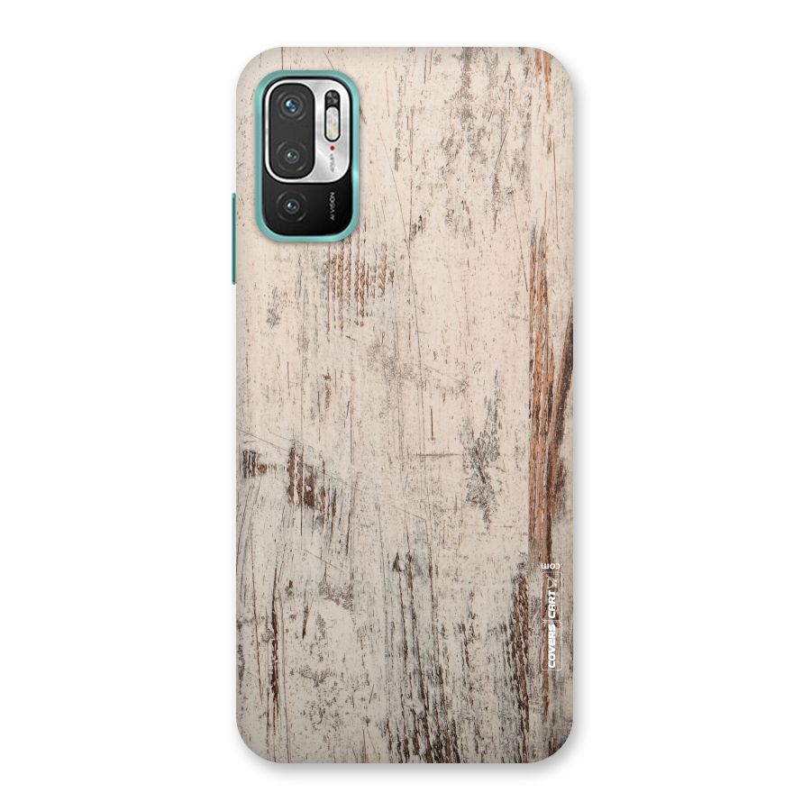Rugged Wooden Texture Back Case for Redmi Note 10T 5G