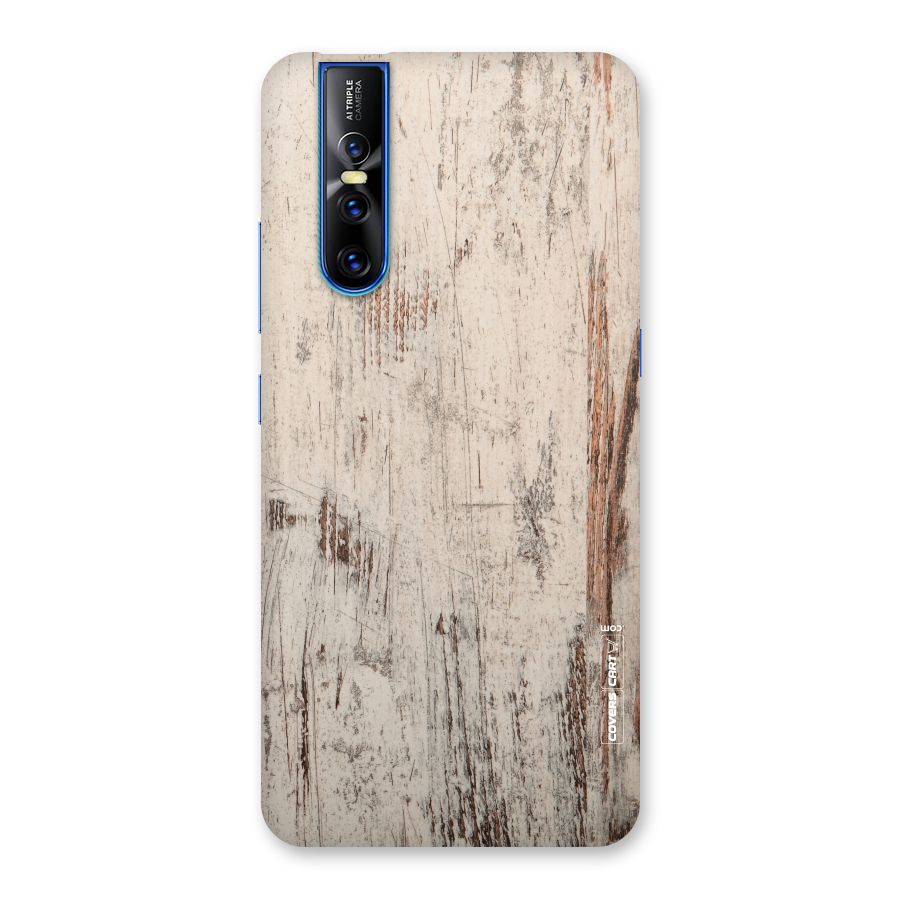 Rugged Wooden Texture Back Case for Vivo V15 Pro