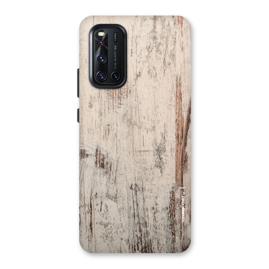 Rugged Wooden Texture Back Case for Vivo V19