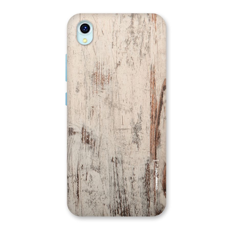 Rugged Wooden Texture Back Case for Vivo Y1s