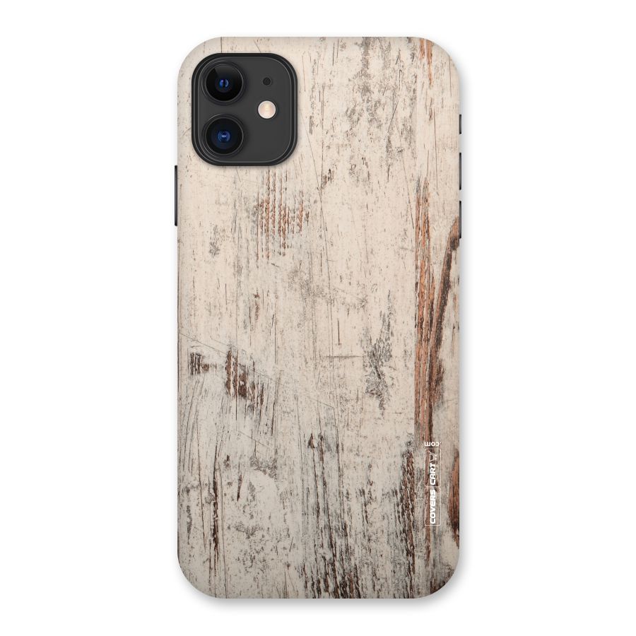 Rugged Wooden Texture Back Case for iPhone 11